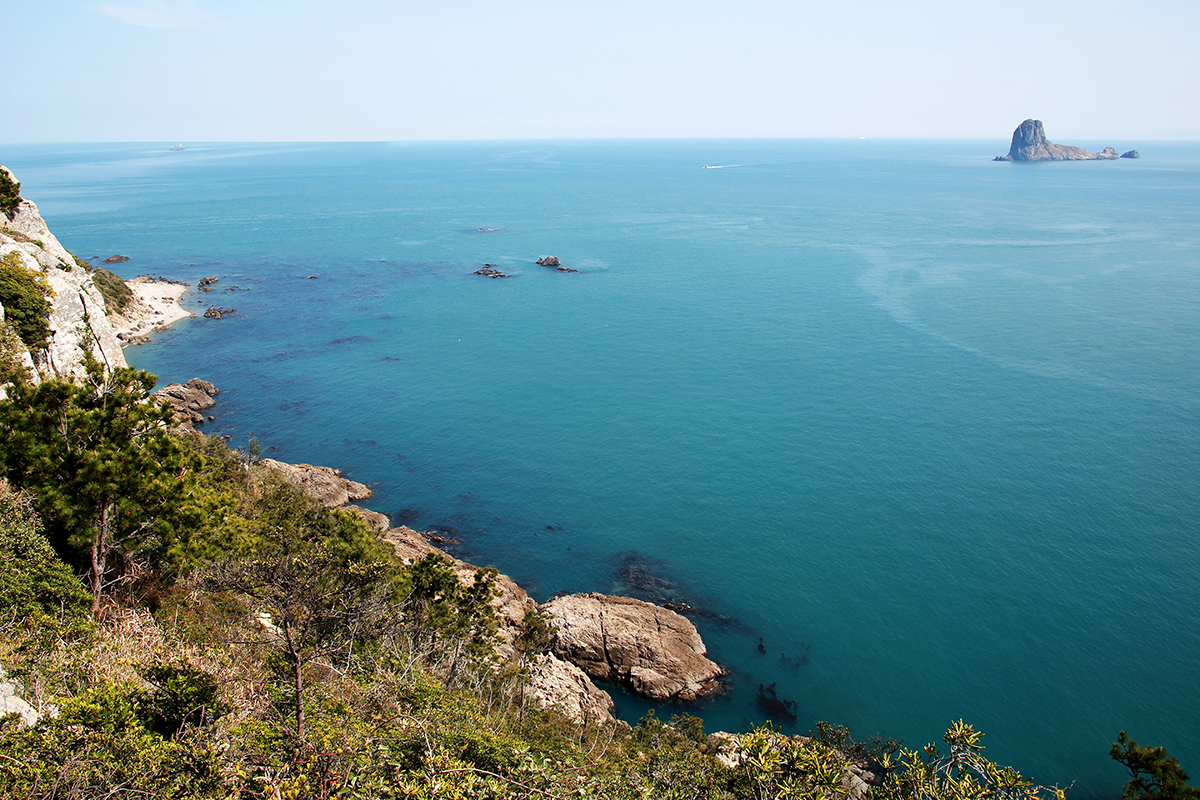 hike scenery for Jeju Olle Trail near Jeju Island