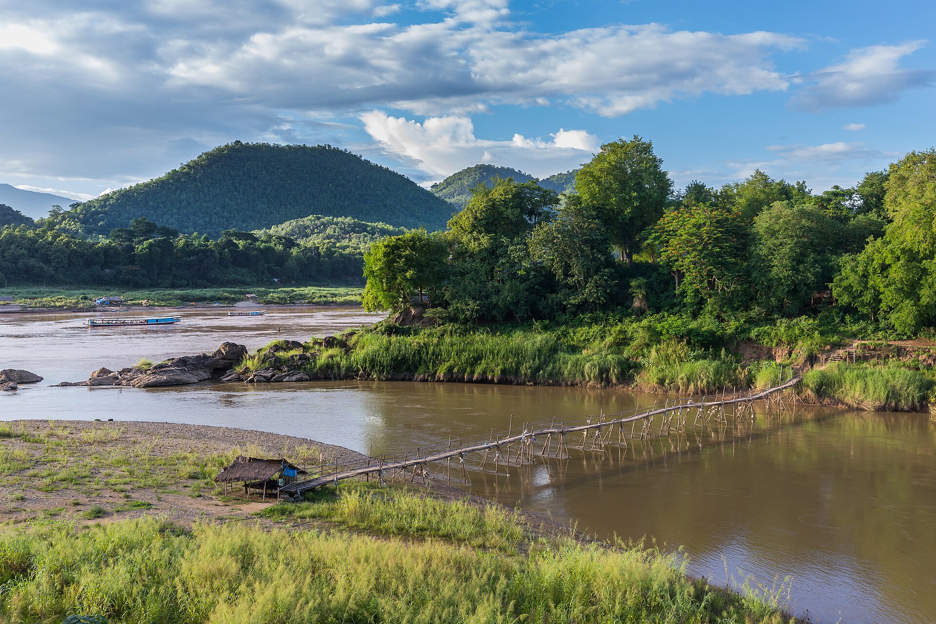 bike ride scenery for Luang Prabang Mekong Ride near Luang Prabang