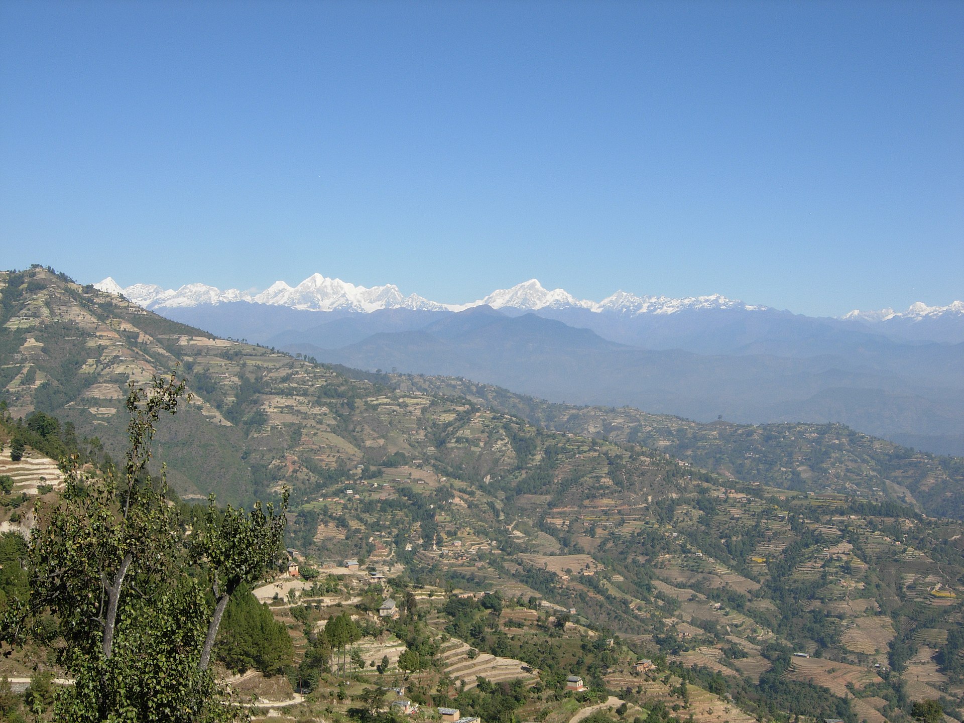 hike scenery for Nagarkot to Dhulikhel near Kathmandu Valley