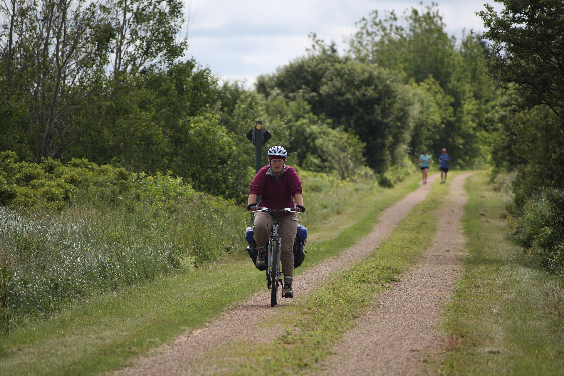 bike ride scenery for Confederation Trail near Prince Edward Island