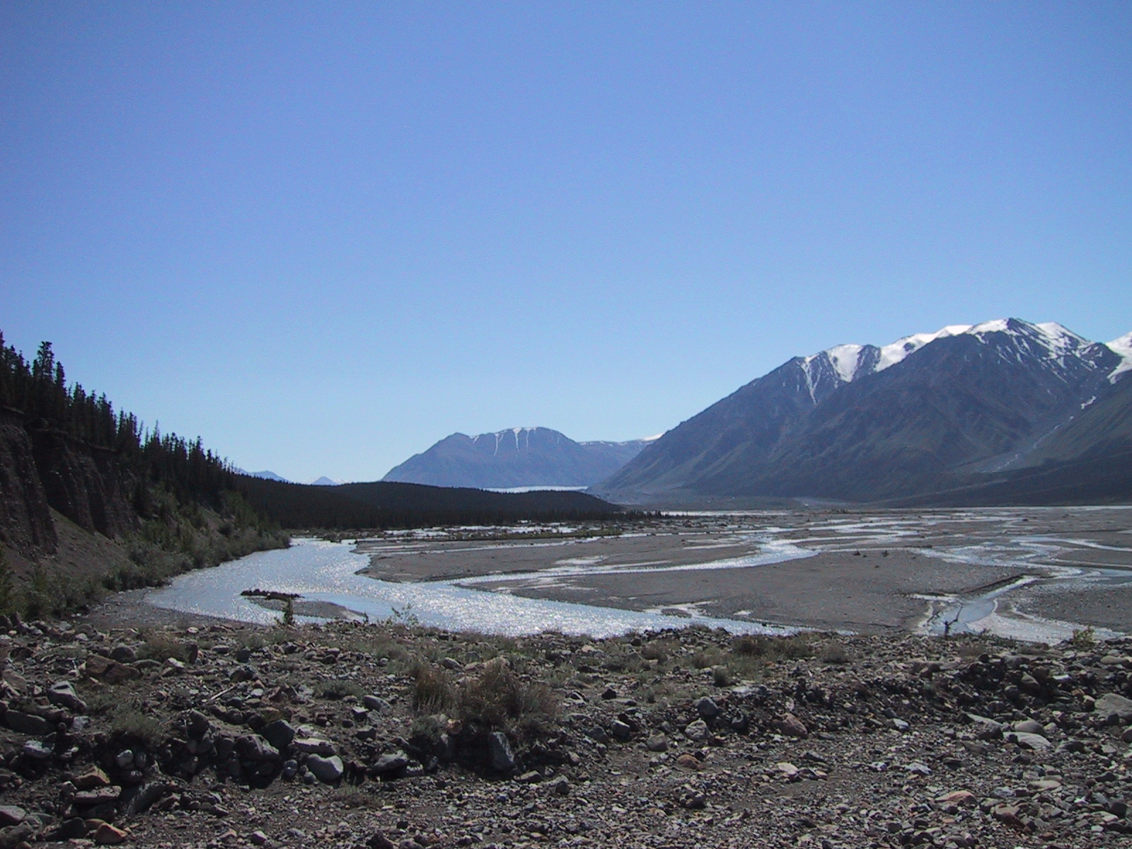 canoe trip scenery for Yukon River Day Paddle near Yukon