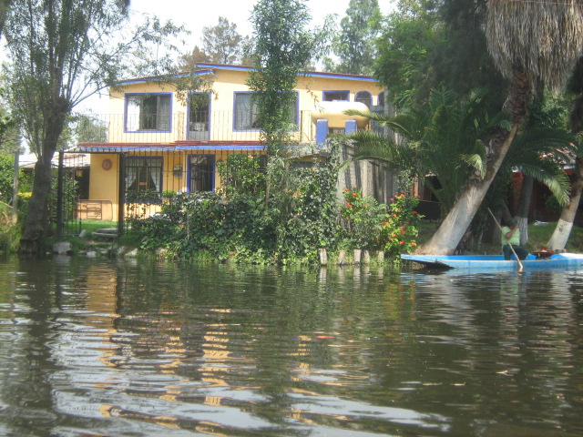 canoe trip scenery for Xochimilco Canal Paddle near Mexico City